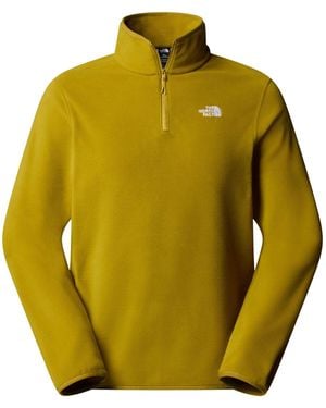 The North Face Glacier Quarter Zip Fleece - Yellow