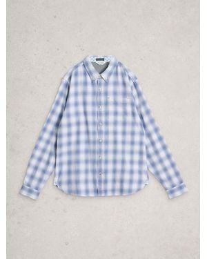 White Stuff Ludlow Two Tone Check Shirt - Blue