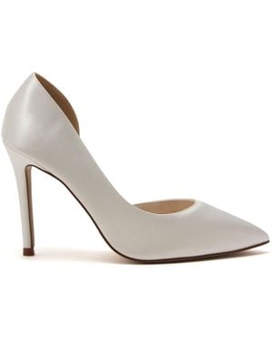 Rainbow Club Camilla Court Satin Shoes - White