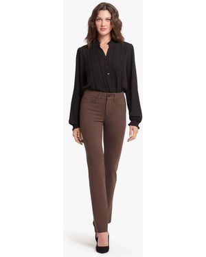 NYDJ Marilyn Straight Sculpt Her Collection Trousers - Brown