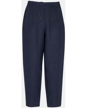 Whistles Barrel Leg Pants - Blue