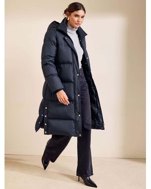 Friends Like These Mid Length Puffer Coat - Blue