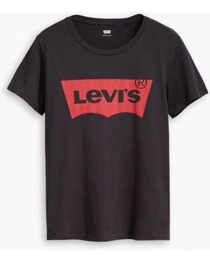 Levi's Das Perfekte T-Shirt Mit 100% Baumwolle - Schwarz