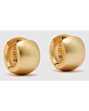 Reiss Tone Porsha Polished Hinged Huggie Earrings - Metallic