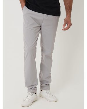 Threadbare Technical Stretch Slim Fit Trousers - Grey