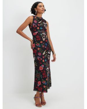 River Island Sleeveless Boutique Icon Maxi Dress - White