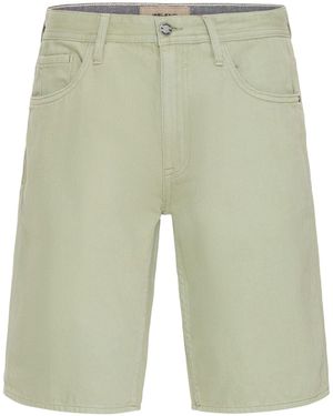 Blend Regular Fit Woven 100% Cotton Shorts - Green