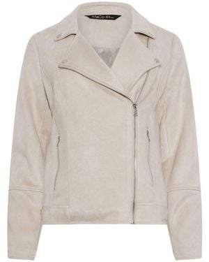 M Com Biker Jacket - White