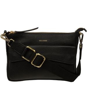 Pure Luxuries Jessamine Leather Cross-Body Bag - Black