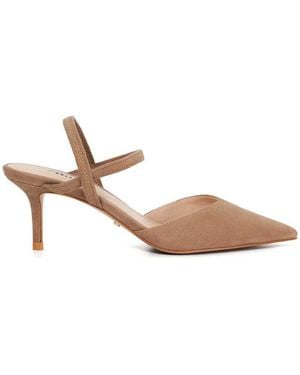 Dune Standard Fit Classical Elasticated Open Court Shoes - Pink