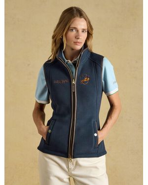 Joules Official Scone Heritage Fleece Gilet - Blue