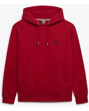 Superdry Essential Logo Hoodie - Red