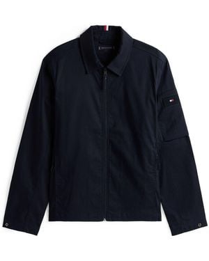 Tommy Hilfiger Performance Water Repellent Tech Shirt Jacket - Blue