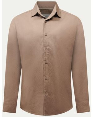 Peckham Rye Grove Linen Blend Shirt - Braun