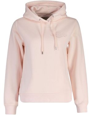 GANT Tonal Shield Hoodie - Pink