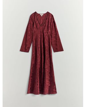 BHOEM Jacquard Embroidered Midi Dress