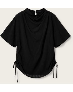 AllSaints Allsaints Leslie Check Top - Black