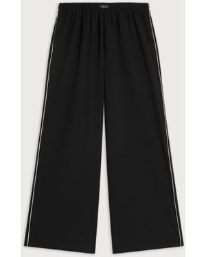 Tala Wide Leg Active Pants - Black