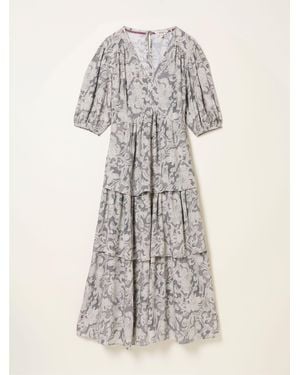 FatFace Fatface Milly Petite Midi Dress - White