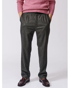 aubi Helethorpe Wool Trousers - Grey