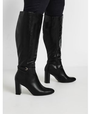 Yours Curve Kniehohe Stiefel - Schwarz