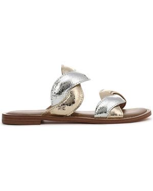 Sam Edelman Sam Edelman Regular Fit Hellen Slider Sandals - White