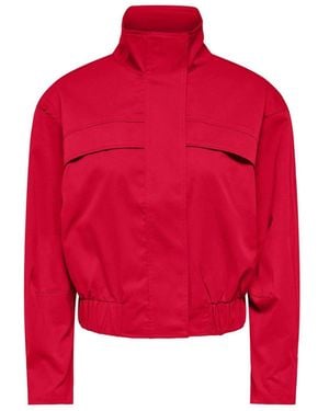 Jdy Funnel Neck Jacket - Red