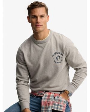Superdry The Merchant Store Graphic Swaettop - Gray