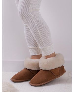 Just Sheepskin Ladies Albery Sheepskin Slipper - Purple