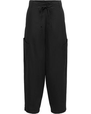 Jdy Cargo Barrel Leg Utility Cargo Pants - Black