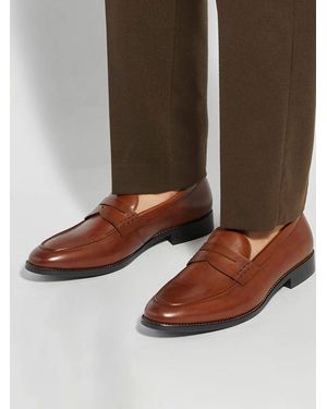 Dune Wide Fit Skylers Loafers - Brown