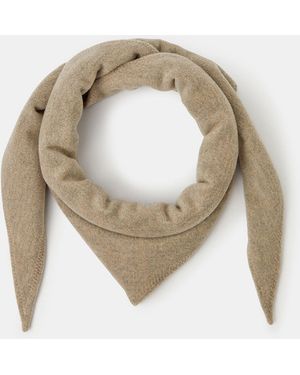 Accessorize Large Knitted Triangle Scarf - Metallic