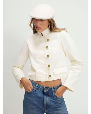 River Island Tolami Long Sleeve Drummer Jacket - Natural