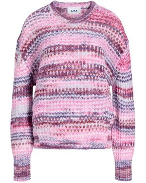 JJXX Crew Neck Space Dye Knit Sweater - Pink