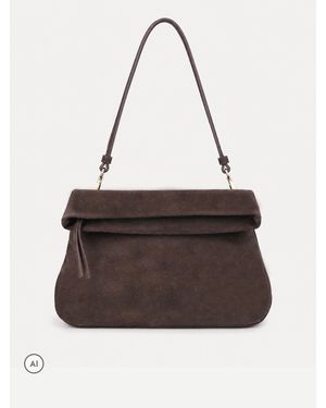 OFF THE HOOK Amos Suede Fold Over Shoulder Bag - Brown