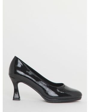Simply Be Extra Wide Fit Court Shoe Heel - Black