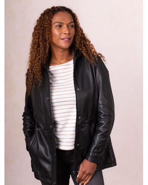 Lakeland Leather Patterdale Hooded Coat - Black