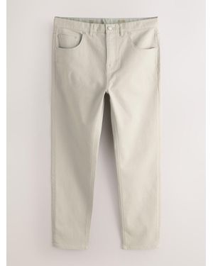 Next Slim Fit Classic Stretch Jeans - Natural