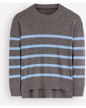 Boden Fay Cashmere Crew Neck Sweater - Gray