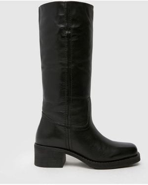 schuh Damari Leather Pull On Boots - Black
