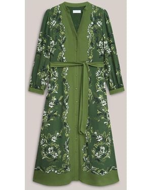 Hobbs Petite Apolline Dress - Green