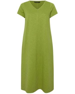 Evans Jersey-Slub-Kleid - Grün