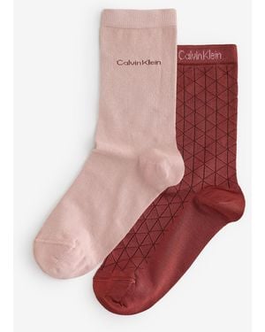 Calvin Klein Socks 2 Pack - Pink
