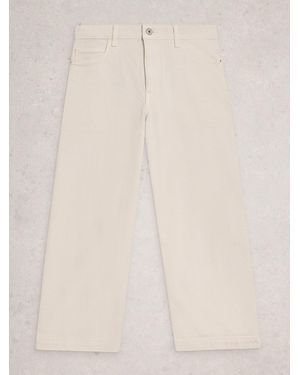 White Stuff Stuff Tia Wide Leg Jeans - Natural
