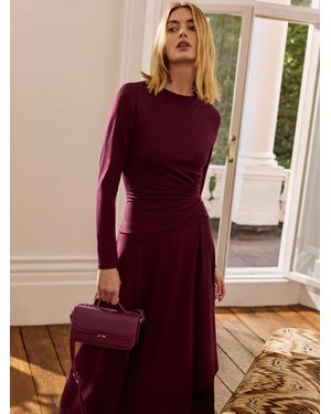 Phase Eight Eugenia Jersey Dress - Purple