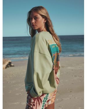 Next Sage Official License Elizabeth Powers Graphic Sweatshirt - Blue