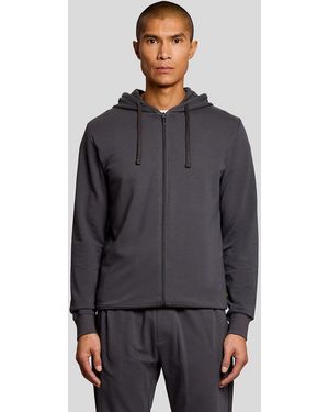 Lyle & Scott Lightweight Zip Through Lounge Hoodie - Gray