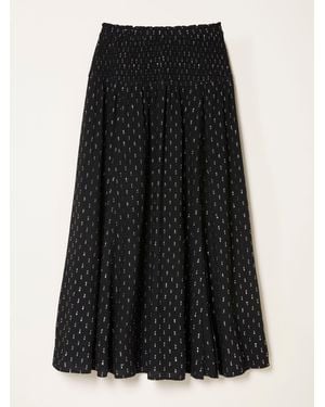 FatFace Fatface Harper Midi Skirt - Black