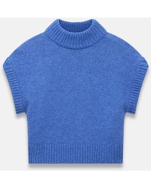 Mint Velvet Wool Blend Knitted Top - Blue