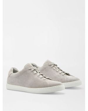Peter Millar Vantage Lite Suede Sneakers - White